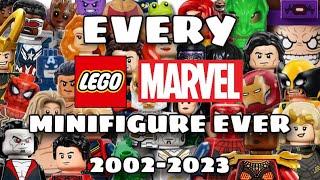 Every Lego Marvel minifigure Ever!!! (2002-2023) UPDATED! || Kishalego