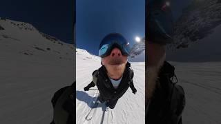 Skiing in nosemode ️ #ski #Insta360NoseMode