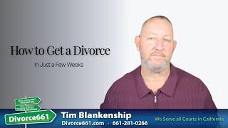 How to Get a Divorce in Just a Few Weeks | Los Angeles Divorce #divorce661