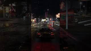 Lamborghini Aventador SVJ Roadster City Drive in GTA 5 – Rainy Night Cruise #gta5 #lamborghini  #svj