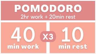 Técnica Pomodoro 40/10 - Pomodoro Timer