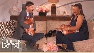 DJ Qualls Gets Comfy on Queen Latifah's Couch