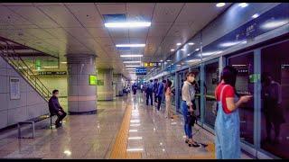 4K / 서울 지하철 7호선 신중동역 / Seoul Subway Line 7 Sinjung-dong Station / 首爾地鐵7號線新中洞站 / ソウル地下鉄7号線 新中洞駅