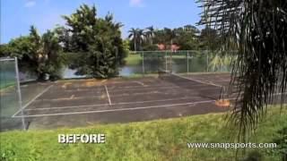 SnapSports® Residential Outdoor Court - 24hr Retrofit to a multi sport outdoor basketball court