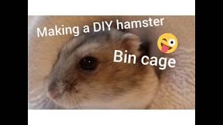 Making a DIY bin cage for my hamster