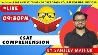 CSAT Comprehension By Sanjeev Mathur