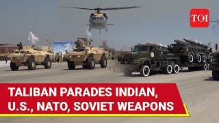 Taliban Victory Parade: Missiles, Aircraft, Humvees, & Artillery From U.S, India, Russia On Display