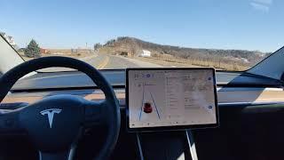 TESLA Model 3 Autopilot Full Self driving - Tesla Model 3 se conduce singura