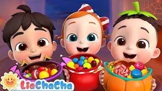 Knock Knock, Trick or Treat? | Happy Halloween Song | Kids Songs & Nursery Rhymes | LiaChaCha