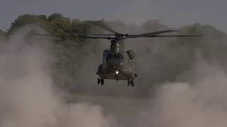 RAF Chinook Brownout Training