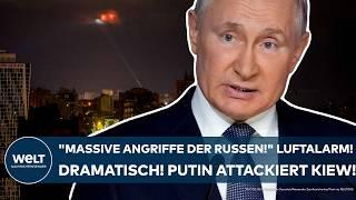 UKRAINE-KRIEG: "Massive Angriffe der Russen!" Dramatisch! Luftalarm! Wladimir Putin attackiert Kiew!