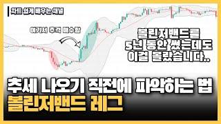 [차트 배우기] 볼린저밴드 5년 썼어도 이 기술은 몰랐을 겁니다. "볼린저밴드 레그"