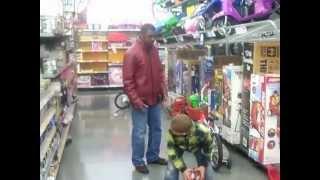 Kids clowing in walmart