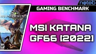 MSI KATANA GF66 (2022) - Monster Hunter World Gameplay Test (i5-12500H, RTX 3050)