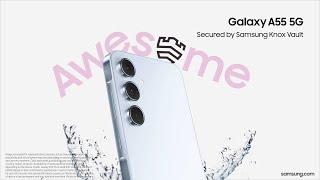 Experience the enhanced design and security | #GalaxyA55 5G | Samsung