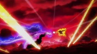 Luffy and Kaido clash clear the sky and fissure the earth like the clash between Whitebeard & Roger