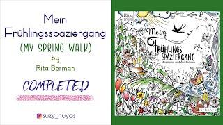 [Completed Coloring Book] Mein Frühlingsspaziergang (My Spring Walk) by Rita Berman