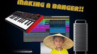 THE ALLEN FAMILY VLOGS | MAKING A BANGER ON LOGIC PRO X