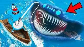 Roblox Oggy Caught El Gran Maja In Go Fishing With Jack