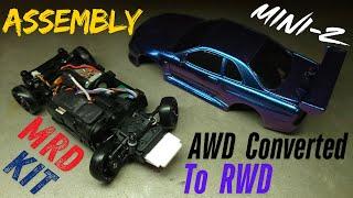 MRD Conversion Kit Assembly: Mini-Z MA-020 AWD to RWD