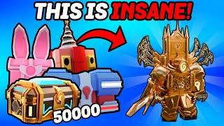 I Opened 50,000 Crates For 50,000 Subscribers! (Toilet Tower Defense)