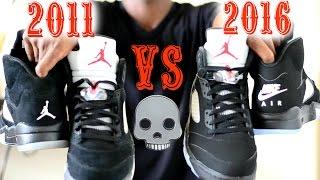 2011 vs. 2016 Jordan 5 "METALLIC" Comparison / NIKE AIR or NAW??/ Which 1 do you choose?