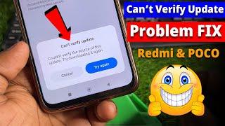 Fix - Can't Verify Update Problem While installing Xiaomi HyperOS Update | Redmi & Poco