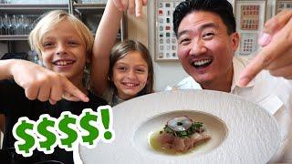 Eating LUXURY Sushi Omakase with my 9-Year Old Fan!