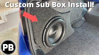 How To Install A Custom Subwoofer Box!