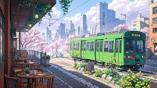 Relaxing Ghibli Coffee ️ Chill Spring with Lofi Hip Hop  Lofi Music for healing-chill-study