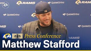 Matthew Stafford Postgame Press Conference Following Win Over Saints