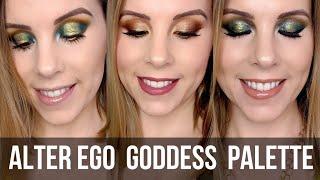 3 LOOKS 1 PALETTE // Alter Ego GODDESS Palette Tutorial