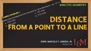 Distance from a Point to a Line | Analytic Geometry