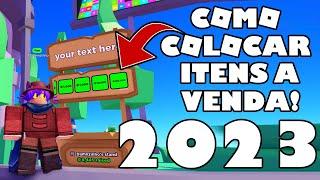 COMO COLOCAR ITENS A VENDA E GANHAR MUITOS ROBUX NO JOGO PLS DONATE EM 2023 - ROBLOX