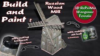 Tutorial: How to Paint a wood mill 1/72/Painting Guide/Bemalung einer Mühle aus Holz/WW2/Diorama