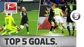 Robben, Alaba, Gomez and More - Top 5 Goals on Matchday 33