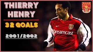 Thierry HENRY ► All 32 Goals of 2001-02 | Arsenal [HD]