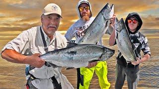 EPIC DAY - Ocean Chinook Fishing At Its Finest. What FISHING Is All About!
