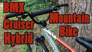 I Converted My Mountain Bike Into a BMX Cruiser Hybrid Mountain Bike!