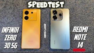 Infinix zero 30 5g vs. Redmi note 14|  SPEEDTEST