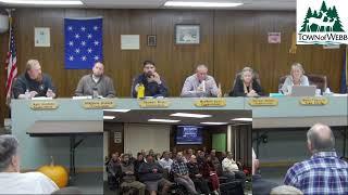 Town of Webb Board Meeting 10-8-2024
