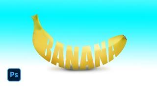 How To Create Banana Text Effect in Photoshop - Quick Photoshop Tutorial