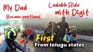 Ride to ladakh with Digit | my dad became emotional  | day-1  vlog #ladakh