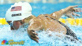 Katie Grimes golden again after 400m IM nailbiter on Singapore's short course | NBC Sports