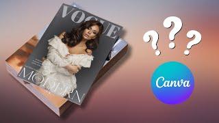 Vogue Magazine Cover Design in Canva