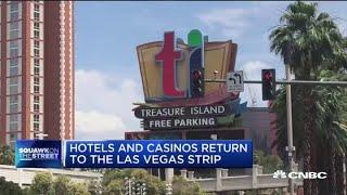 Hotels and casinos begin reopening on the Las Vegas Strip