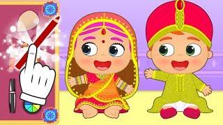BABIES ALEX AND LILY Become Bollywood stars  Cartoons for kids