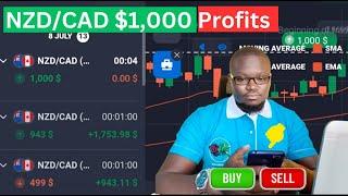 NZD/CAD Growth Strategy for Beginners in Quotex: $1,000 Profits