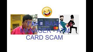 FUNNY FAKE BANK MANAGER CALL | ATM CARD SCAM | SWISS CARD | IF VADIVELU RESPONDS TO THE CALL