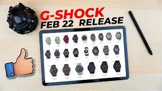 G-Shock February 2022 Releases | Updated End of Production list